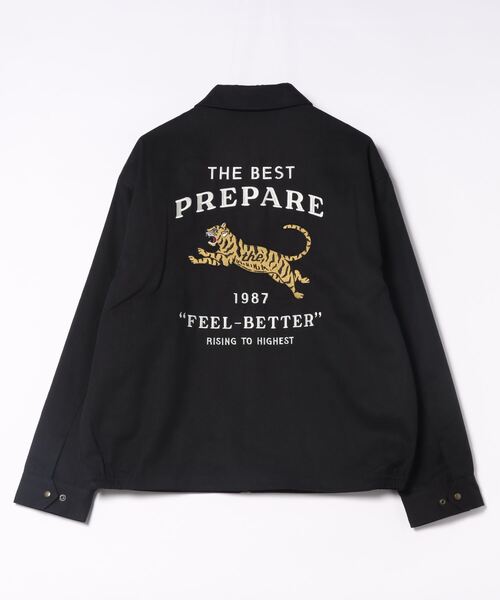 NO NEED(ノーニード)の「トラ刺繍ZIPジャケット(ブルゾン・メンズ・ブラック/オリーブ・L/M)」の19枚目の写真