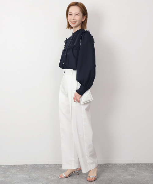 SLOBE IENA（スローブイエナ）の「レースピンタックフリル