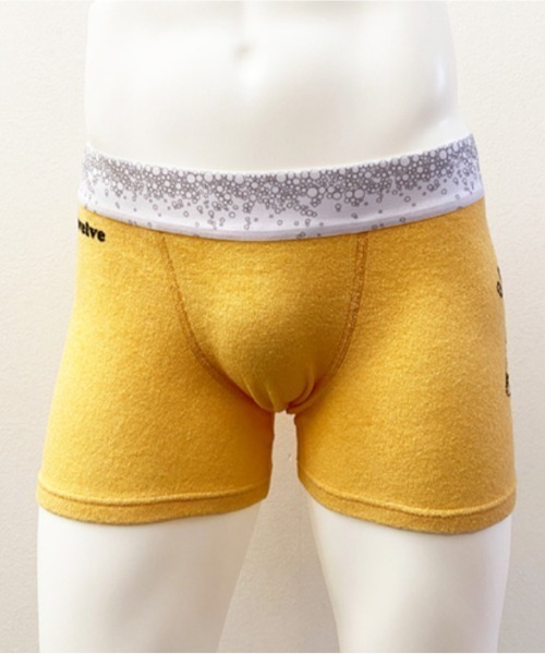 OVER THE TWELVE（オーバーザトゥウェルブ）の「OVER THE TWELVE/オーバー ザ トゥエルヴ/BEERMAN 2024（ボクサーパンツ・メンズ・ブラウン/マスタード・M/L）」の2枚目の写真