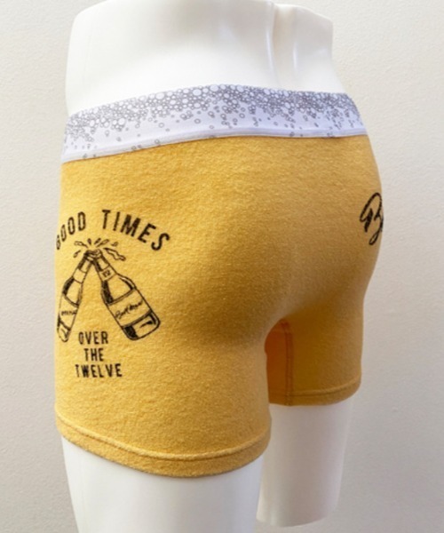 OVER THE TWELVE（オーバーザトゥウェルブ）の「OVER THE TWELVE/オーバー ザ トゥエルヴ/BEERMAN 2024（ボクサーパンツ・メンズ・ブラウン/マスタード・M/L）」の7枚目の写真