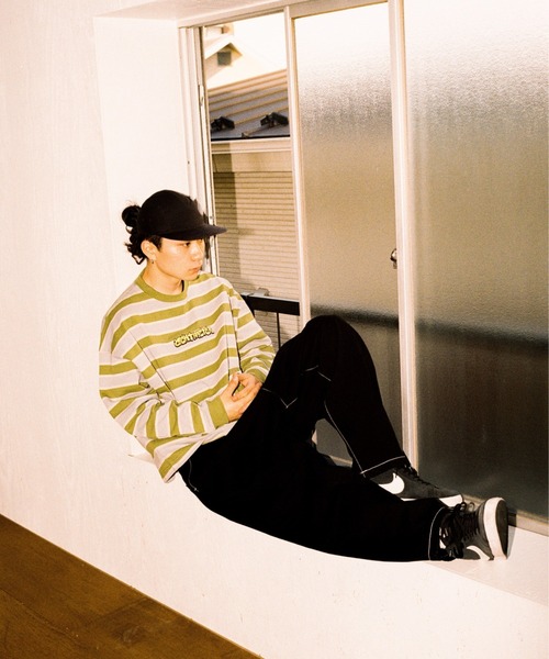 Centimeter graffiti stripe long tee（Tシャツ/カットソー）｜centimeter（センチメーター）