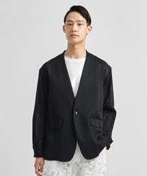 【TAAKK/ターク】NO COLLAR JACKET/ノーカラージャケット