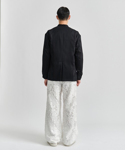TAAKK（ターク）の「【TAAKK/ターク】NO COLLAR JACKET/ノーカラージャケット（ノーカラージャケット・メンズ・ベージュ/ブラック・1/2）」の20枚目の写真