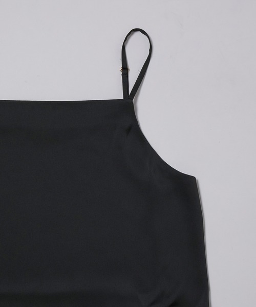 ROPE'(ロペ)の「【新色追加】サテンジャージーキャミソール【メディア掲載】(キャミソール・レディース・ブラック/ベージュ/ホワイト・FREE)」の7枚目の写真