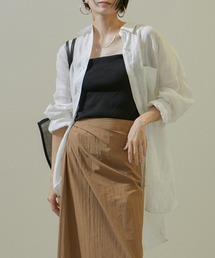 SALON adam et rope' | [24SS]ノルマンディリネンルーズシャツ【セットアップ対応・洗える】(シャツ/ブラウス)