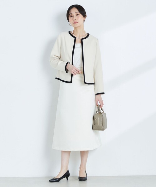 NOLLEY'S（ノーリーズ）の「◇【WEB限定】配色ノーカラージャケット