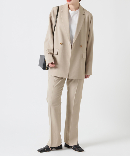 JOURNAL STANDARD（ジャーナルスタンダード）の「サマーツイルパンツ（スラックス・レディース・ベージュ/ブラック・36/38）」の16枚目の写真