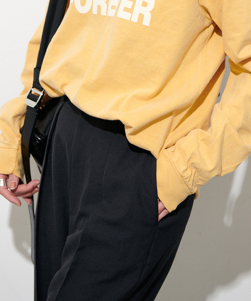 JOURNAL STANDARD（ジャーナルスタンダード）の「サマーツイルパンツ（スラックス・レディース・ベージュ/ブラック・36/38）」の21枚目の写真