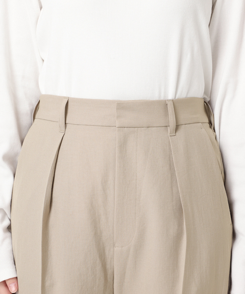 JOURNAL STANDARD（ジャーナルスタンダード）の「サマーツイルパンツ（スラックス・レディース・ベージュ/ブラック・36/38）」の5枚目の写真