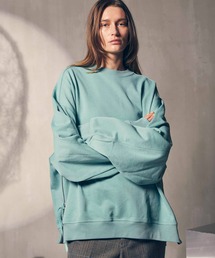 《UNISEX》Heavy-Weight Sweat Prime-Over Side Zip Crew Neck Pullover/ヘビーウェイトスウェットプライムオーバーサイドジッププルオーバー【MAISON SPECIAL/メゾンスペシャル】■セットアップ対応■
