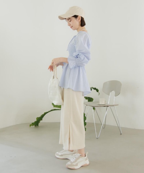 flower（フラワー）の「ビスチェセットブラウス（シャツ/ブラウス・レディース・ホワイト/ブルー・FREE）」の6枚目の写真