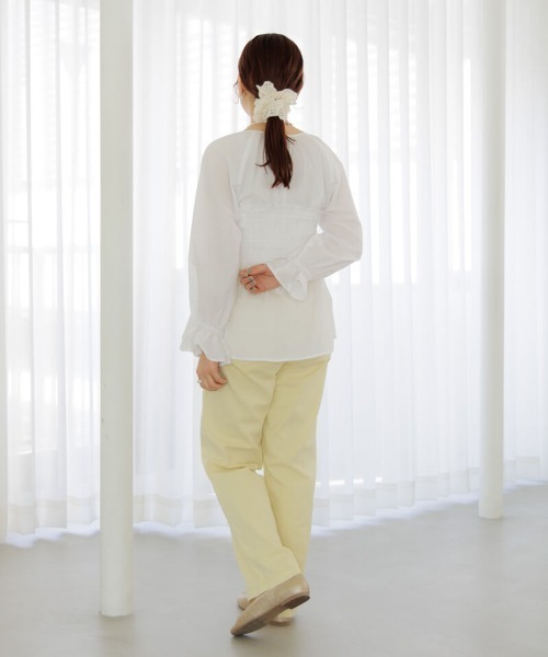 flower（フラワー）の「ビスチェセットブラウス（シャツ/ブラウス・レディース・ホワイト/ブルー・FREE）」の15枚目の写真