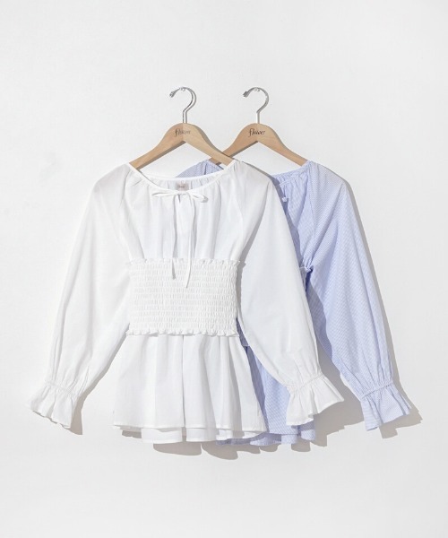 flower（フラワー）の「ビスチェセットブラウス（シャツ/ブラウス・レディース・ホワイト/ブルー・FREE）」の20枚目の写真
