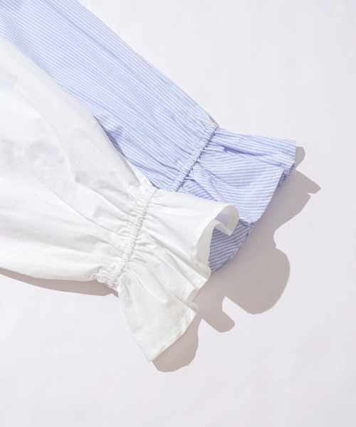 flower（フラワー）の「ビスチェセットブラウス（シャツ/ブラウス・レディース・ホワイト/ブルー・FREE）」の21枚目の写真