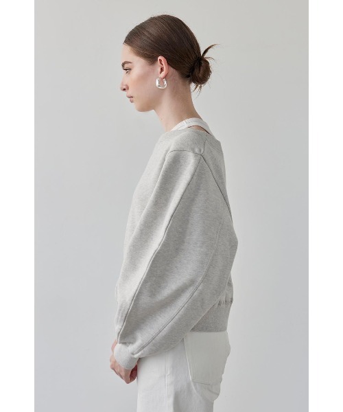 ALEXIA STAM(アリシアスタン)の「Boat Neck Sweatshirt /ボートネックスウェットシャツ(スウェット・レディース・ネイビー/グレー/イエロー・FREE)」の8枚目の写真