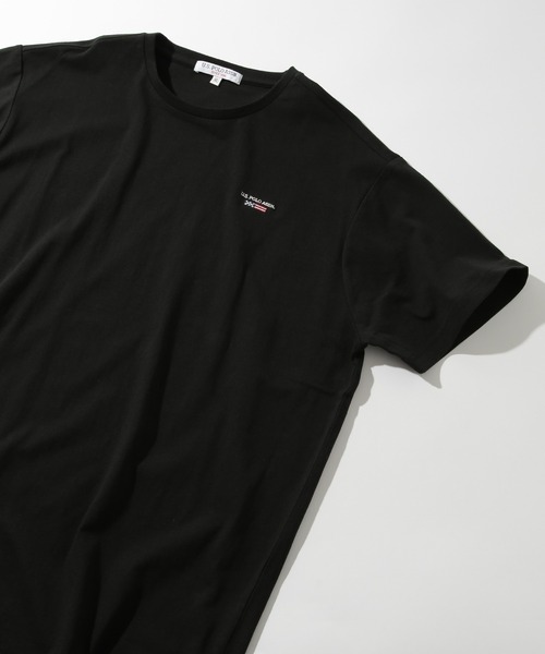 U.S. POLO ASSN.（ユーエスポロアッスン）の「【U.S. POLO ASSN.】Classical USA Flag long sleeve Tee / クラシカル USフラッグ ワンポイントロゴTシャツ（Tシャツ/カットソー・メンズ・ホワイト/ブラック/ネイビー・S/M/L/XL）」の4枚目の写真