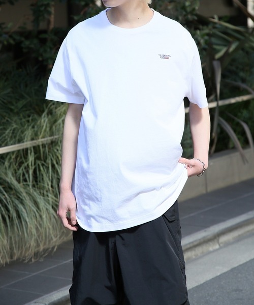 U.S. POLO ASSN.（ユーエスポロアッスン）の「【U.S. POLO ASSN.】Classical USA Flag long sleeve Tee / クラシカル USフラッグ ワンポイントロゴTシャツ（Tシャツ/カットソー・メンズ・ホワイト/ブラック/ネイビー・S/M/L/XL）」の17枚目の写真