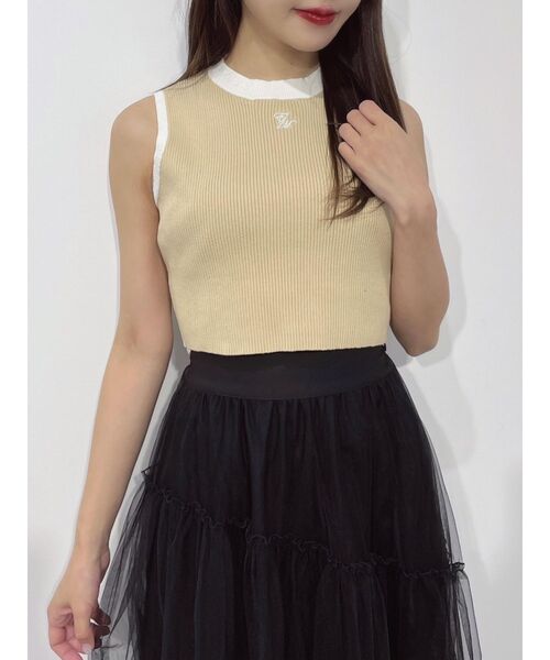 EATME（イートミー）の「バイカラーニットTOP（ニット/セーター・レディース・ブラック/オフホワイト/イエロー・FREE）」の13枚目の写真