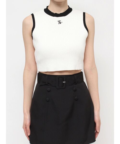 EATME（イートミー）の「バイカラーニットTOP（ニット/セーター・レディース・ブラック/オフホワイト/イエロー・FREE）」の15枚目の写真