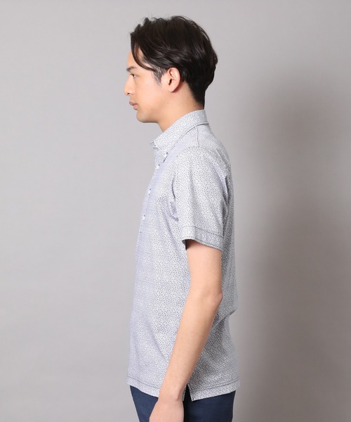 CROWDED CLOSET（クラウデッドクローゼット）の「フラワープリントジャージポロシャツ（ポロシャツ・メンズ・ホワイト系その他/ネイビー・02/04/03）」の6枚目の写真