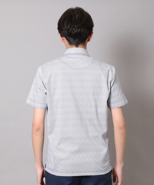 CROWDED CLOSET（クラウデッドクローゼット）の「フラワープリントジャージポロシャツ（ポロシャツ・メンズ・ホワイト系その他/ネイビー・02/04/03）」の7枚目の写真