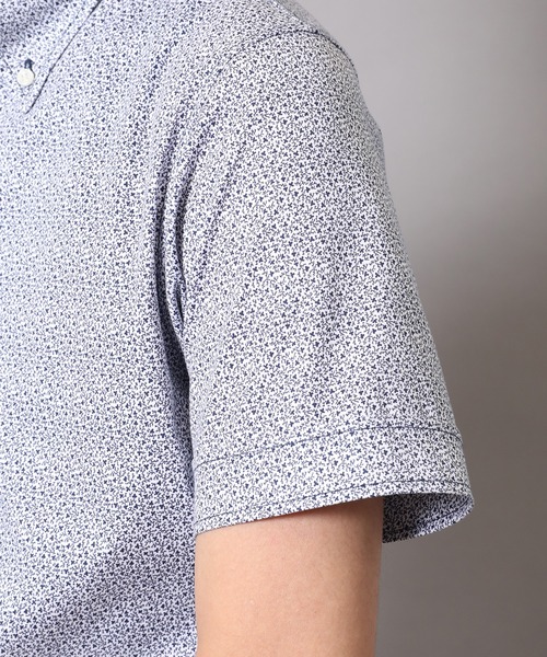 CROWDED CLOSET（クラウデッドクローゼット）の「フラワープリントジャージポロシャツ（ポロシャツ・メンズ・ホワイト系その他/ネイビー・02/04/03）」の9枚目の写真