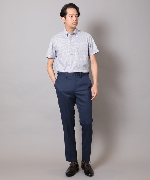 CROWDED CLOSET（クラウデッドクローゼット）の「フラワープリントジャージポロシャツ（ポロシャツ・メンズ・ホワイト系その他/ネイビー・02/04/03）」の10枚目の写真