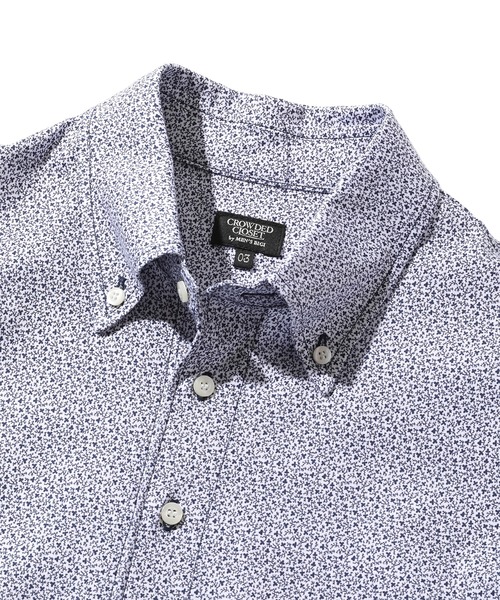 CROWDED CLOSET（クラウデッドクローゼット）の「フラワープリントジャージポロシャツ（ポロシャツ・メンズ・ホワイト系その他/ネイビー・02/04/03）」の12枚目の写真