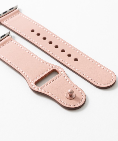 emonique(エモニーク)の「本革レザー Apple Watch バンド スマートウォッチバンド【38/40/41/42/44/45/49mm対応】(デジタル腕時計・メンズ・ワインレッド/アイボリー/ピンク/ブラウン/ブラック・42/38)」の8枚目の写真