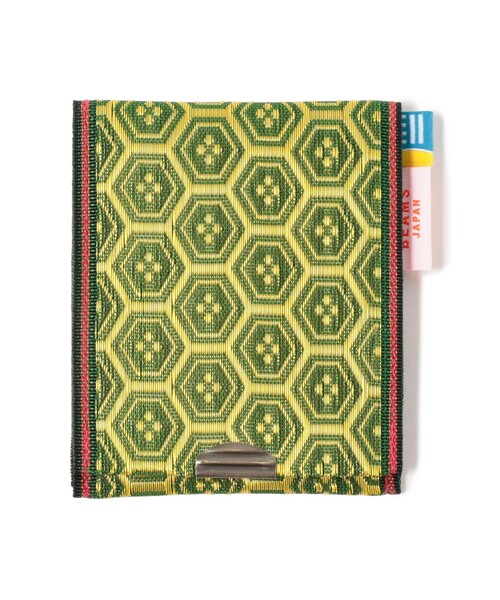 BEAMS JAPAN（ビームス　ジャパン）の「高田織物 / 別注 畳縁 カード & コイン ウォレット 柄 其の一（コインケース・メンズ・グリーン/ブルー/グリーン系その他4/ロイヤルブルー・ONE SIZE）」の3枚目の写真