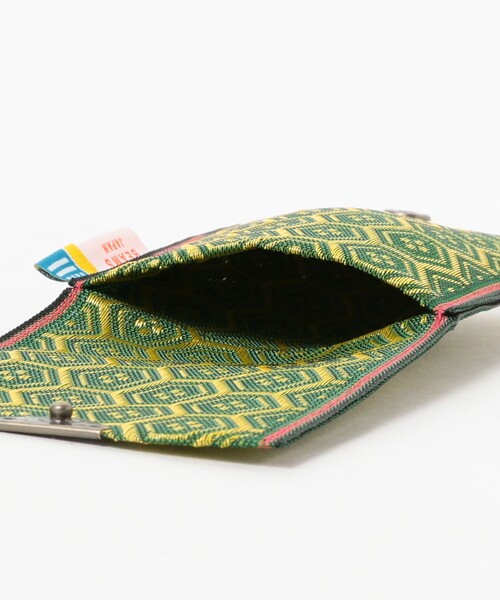 BEAMS JAPAN（ビームス　ジャパン）の「高田織物 / 別注 畳縁 カード & コイン ウォレット 柄 其の一（コインケース・メンズ・グリーン/ブルー/グリーン系その他4/ロイヤルブルー・ONE SIZE）」の8枚目の写真