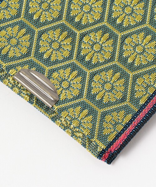 BEAMS JAPAN（ビームス　ジャパン）の「高田織物 / 別注 畳縁 カード & コイン ウォレット 柄 其の一（コインケース・メンズ・グリーン/ブルー/グリーン系その他4/ロイヤルブルー・ONE SIZE）」の10枚目の写真