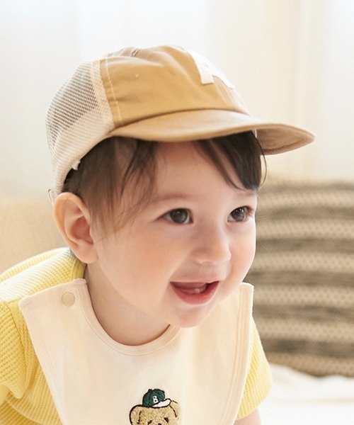 petit main（プティマイン）の「【リンク】アルファベットロゴキャップ(ベビー)（その他ベビー用品・キッズ・ベージュ/ネイビー/グレー・46cm/48cm）」の13枚目の写真