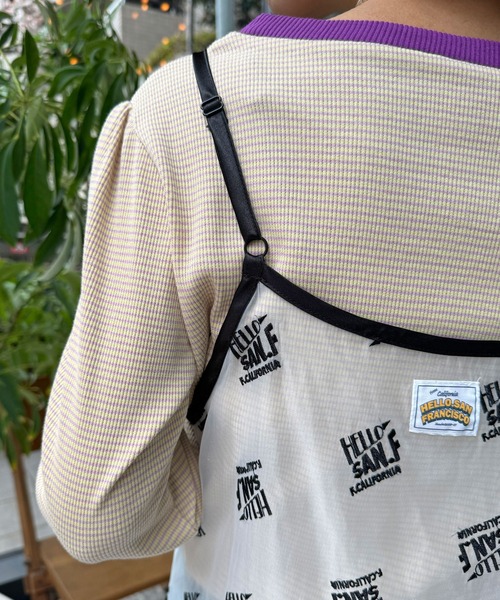 HELLO.SANFRANCISCO（ハローサンフランシスコ）の「【HELLO.SANFRANCISCO/ハローサンフランシスコ】ペチ付刺繍オーガンジーティアードキャミワンピ（ワンピース・レディース・ホワイト/ブラック・FREE）」の18枚目の写真