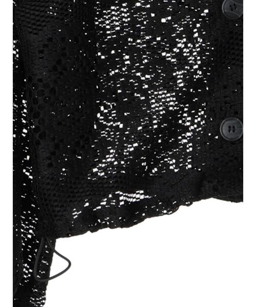 earth music&ecology(アースミュージックアンドエコロジー)の「レースジャケット(テーラードジャケット・レディース・アイボリー/ブラック・FREE)」の6枚目の写真