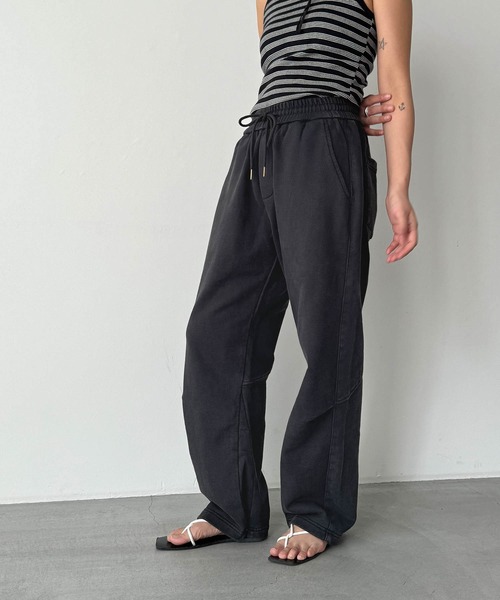 CANAL JEAN（キャナルジーン）の「choice_cnl/FENFEATH　切替スウェットパンツ（スウェットパンツ・レディース・ブラック・1/2/3）」の17枚目の写真