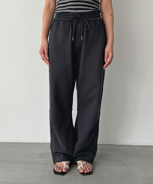 CANAL JEAN（キャナルジーン）の「choice_cnl/FENFEATH　切替スウェットパンツ（スウェットパンツ・レディース・ブラック・1/2/3）」の15枚目の写真