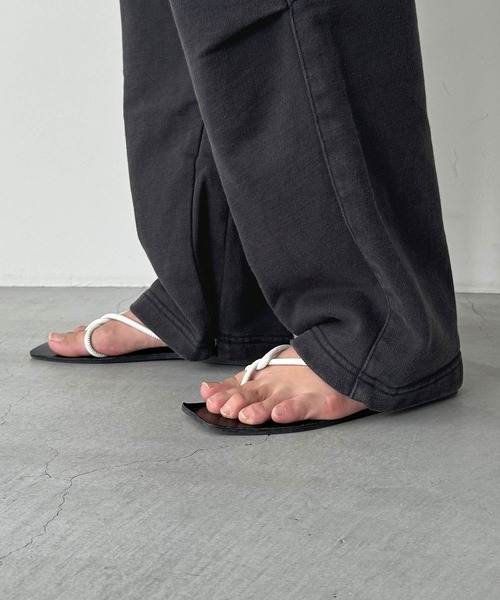 CANAL JEAN（キャナルジーン）の「choice_cnl/FENFEATH　切替スウェットパンツ（スウェットパンツ・レディース・ブラック・1/2/3）」の9枚目の写真