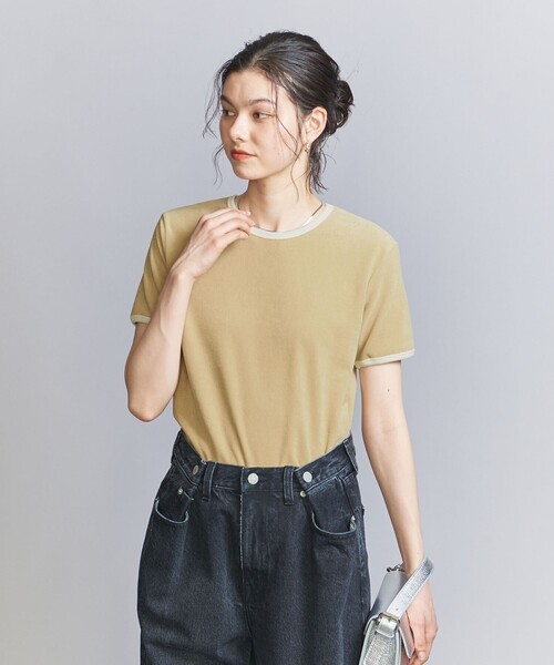 パイルリンガーTシャツ BEAUTY&YOUTH UNITED ARROWS（ビューティーアンドユース