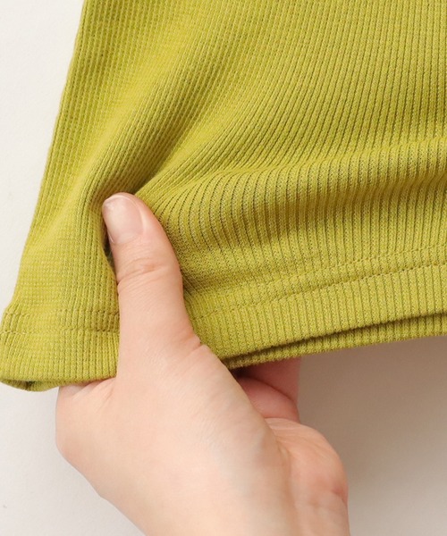 antiqua（アンティカ）の「リブフレアパンツ（その他パンツ・キッズ・グリーン系その他/オレンジ/レッド/アイボリー/ブラック/ブルーグリーン・140/150/160）」の17枚目の写真