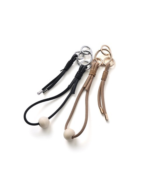 marjour（マージュール）の「WOOD BALL HAND STRAP（キーホルダー・レディース・ブラック/ベージュ・FREE）」の11枚目の写真