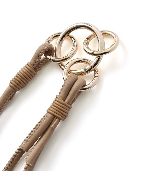 marjour（マージュール）の「WOOD BALL HAND STRAP（キーホルダー・レディース・ブラック/ベージュ・FREE）」の16枚目の写真