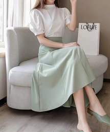 Aライン ミディ丈スカート