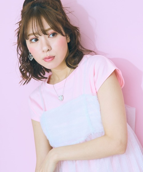 marun(マルン)の「<大きいサイズ> ミニラメチュールビスチェ marun(キャミソール・レディース・チャコール/ホワイト系・L/LL/3L/4L/5L)」の12枚目の写真