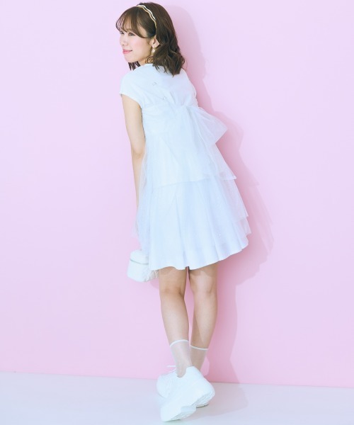 marun(マルン)の「<大きいサイズ> ミニラメチュールビスチェ marun(キャミソール・レディース・チャコール/ホワイト系・L/LL/3L/4L/5L)」の10枚目の写真
