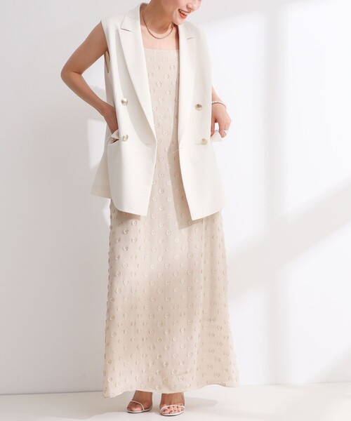 P*y様 美品NOLLEY’S Sophiウォッシャブルダブルクロスジレベスト白 NOLLEY'S Sophi（ノーリーズソフィ）の「ウォッシャブルダブルクロス