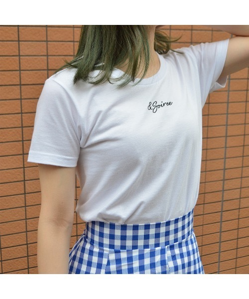 En serio TOKYO(エンソリオトーキョー)の「刺繍ロゴレタリングTシャツ(Tシャツ/カットソー・レディース・ブラック/ホワイト・LARGE/MEDIUM)」の1枚目の写真