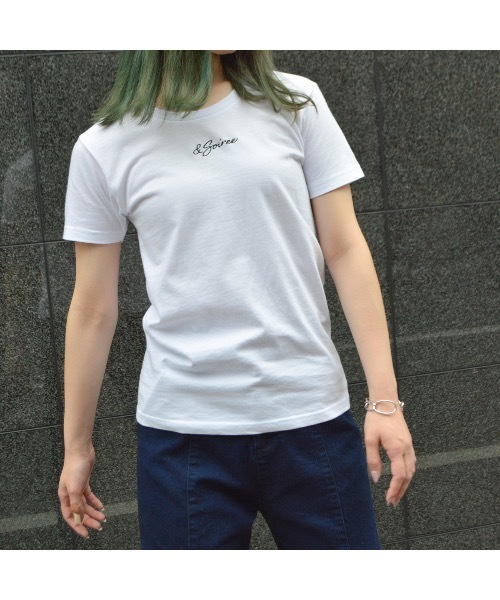 En serio TOKYO(エンソリオトーキョー)の「刺繍ロゴレタリングTシャツ(Tシャツ/カットソー・レディース・ブラック/ホワイト・LARGE/MEDIUM)」の3枚目の写真