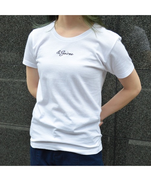 En serio TOKYO(エンソリオトーキョー)の「刺繍ロゴレタリングTシャツ(Tシャツ/カットソー・レディース・ブラック/ホワイト・LARGE/MEDIUM)」の4枚目の写真