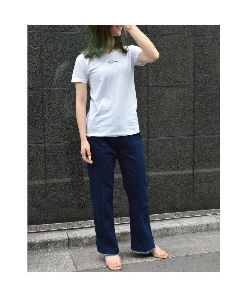 En serio TOKYO(エンソリオトーキョー)の「刺繍ロゴレタリングTシャツ(Tシャツ/カットソー・レディース・ブラック/ホワイト・LARGE/MEDIUM)」の13枚目の写真
